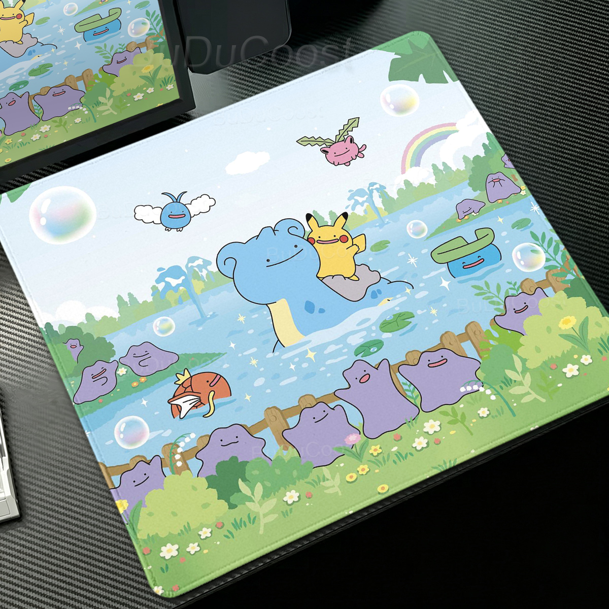 Desk Setup Productivity - Anime Pokémon Ditto Mouse Pad Laptop