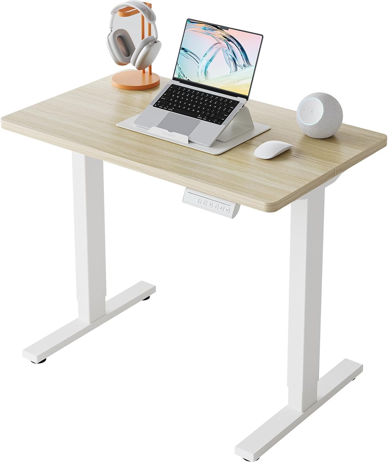 Work Desk Home Setup - 32' Small Electric Standing Desk Adjustable