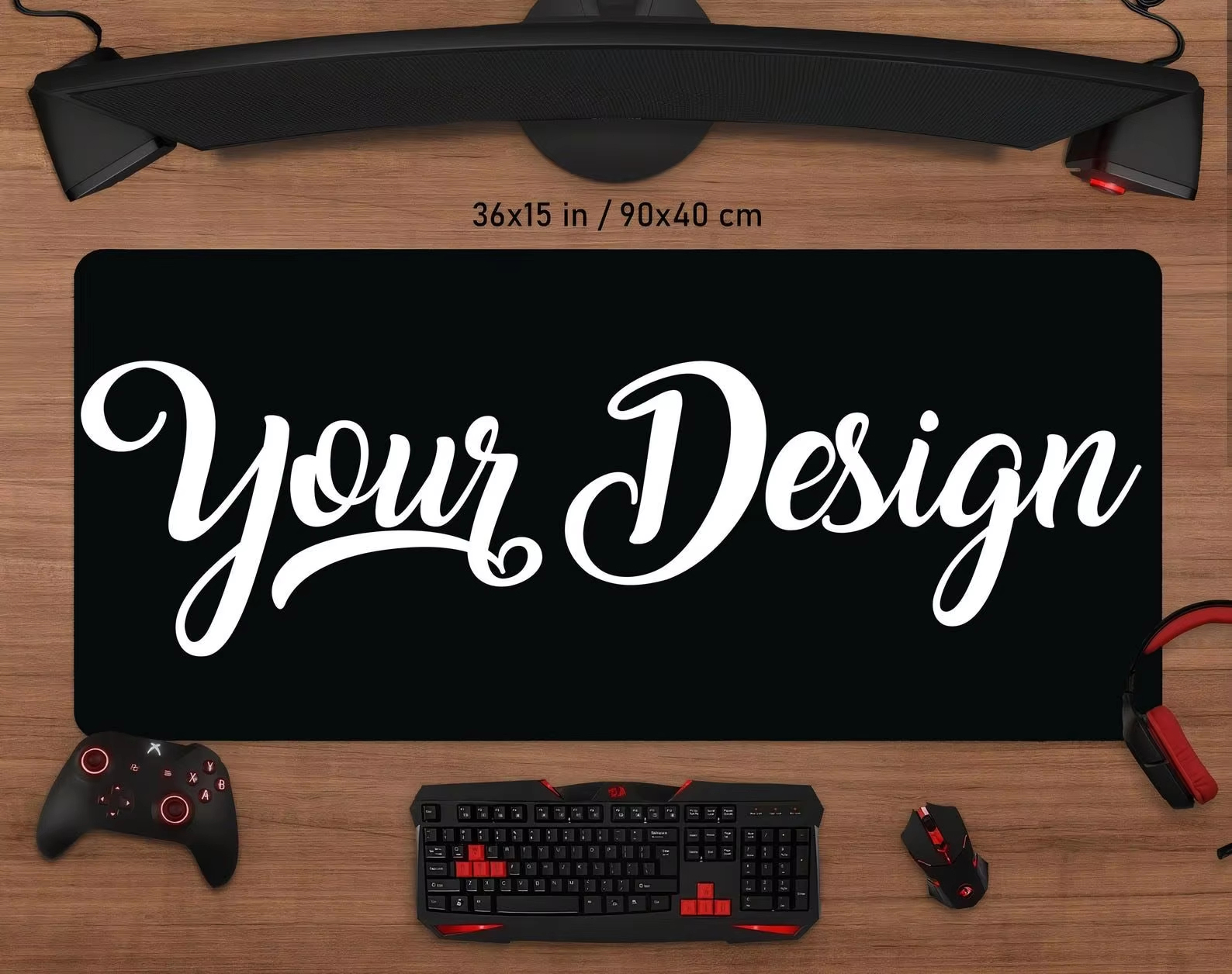 Rubber Mat Desk - Custom Desk Pad Full-sized Mouse Pad