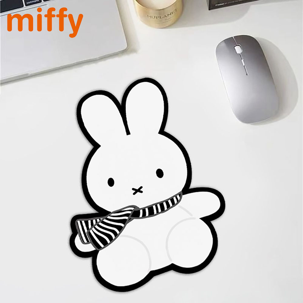 Desk Setup Girl - Kawaii Miffy Cute Mouse Pad Cartoon