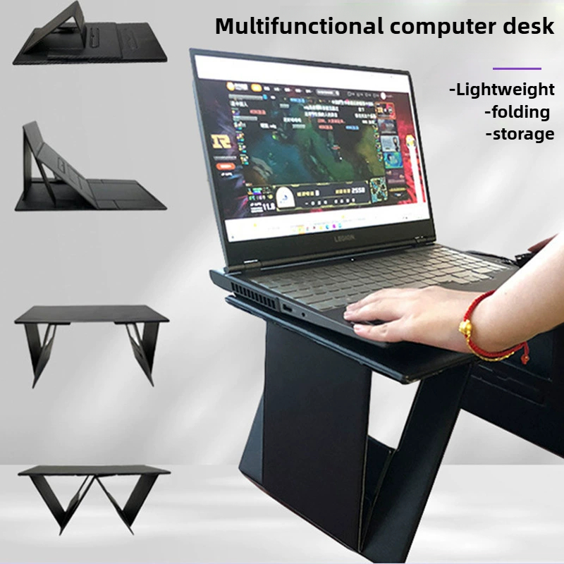 Desk Setup Essentials - Multi functional foldable laptop stand, book