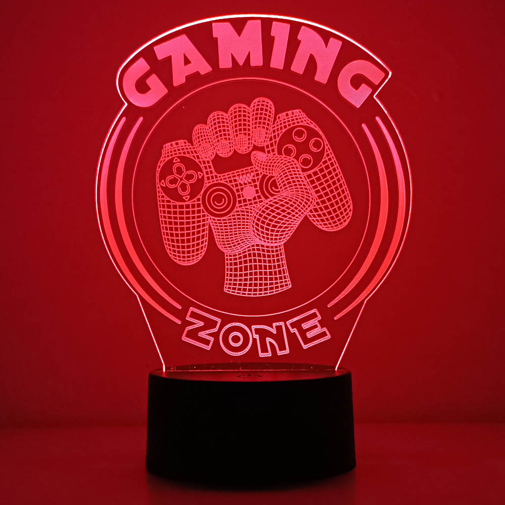 Desk Setup Gifts - 3D Night Light Lamp Gaming Room