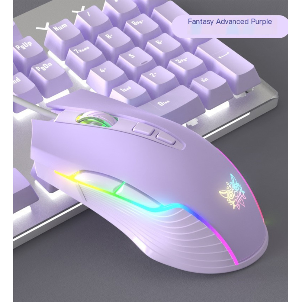 Desk Setup Programmer - Portable Macro Programmable Wired Mouse Cute