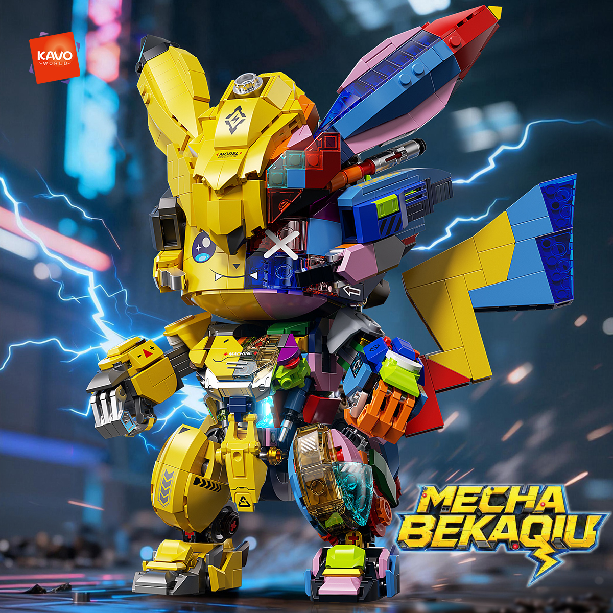 Desk Setup Gifts - KAVOWORLD 1505 PCS DIY Mecha Anime