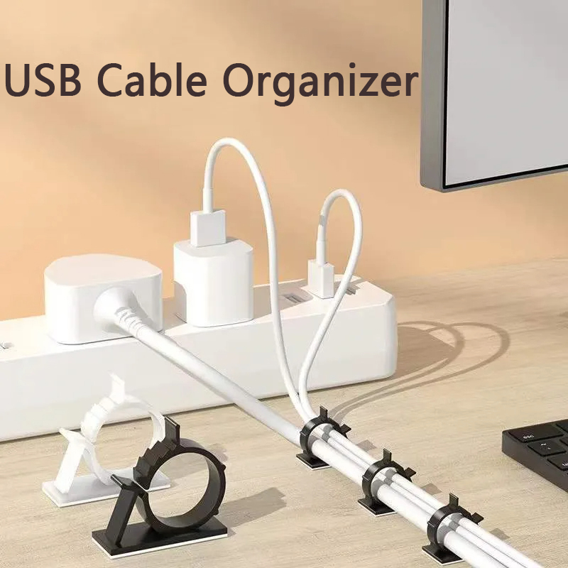 Desk Setup Maker - Cable Organizer Self Adhesive Cable Clips