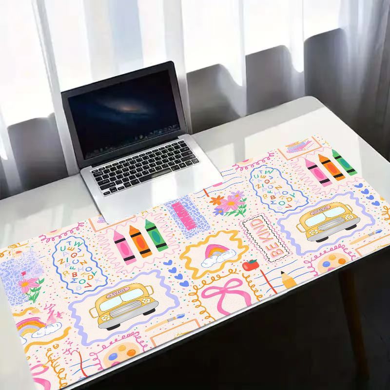 Desk Setup Gifts - Brand Large Iron Art Mouse Pad