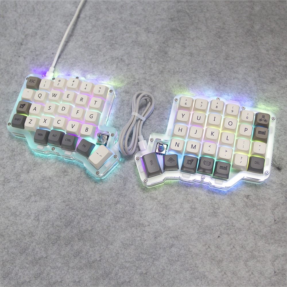 Desk Setup Programmer - DEBROGLIE Wired Full Keyboard with LEOBOG