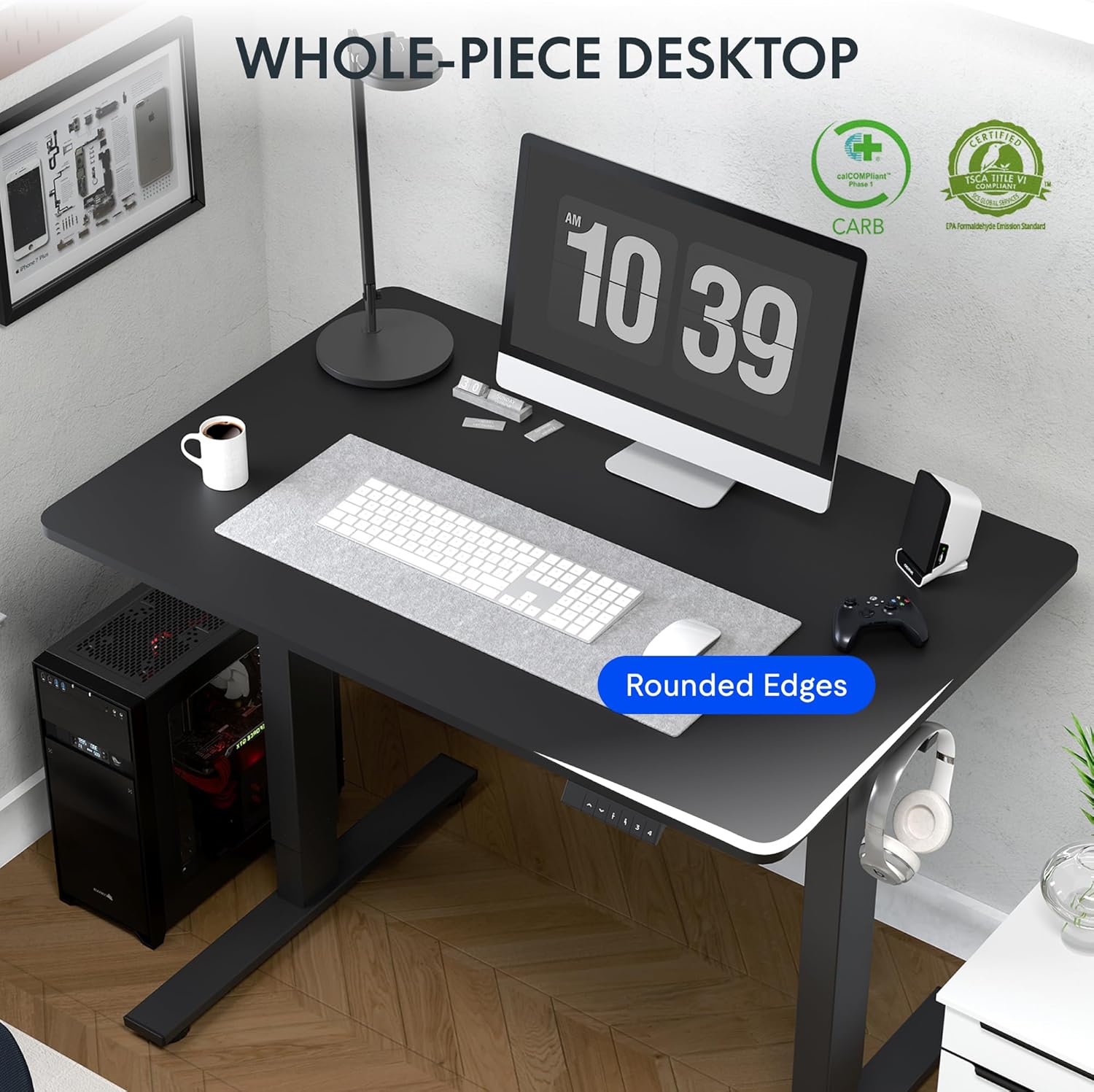 Electric Standing Desk 48 x 24 - Desk Setup One Monitor บทวิจารณ์และราคา
