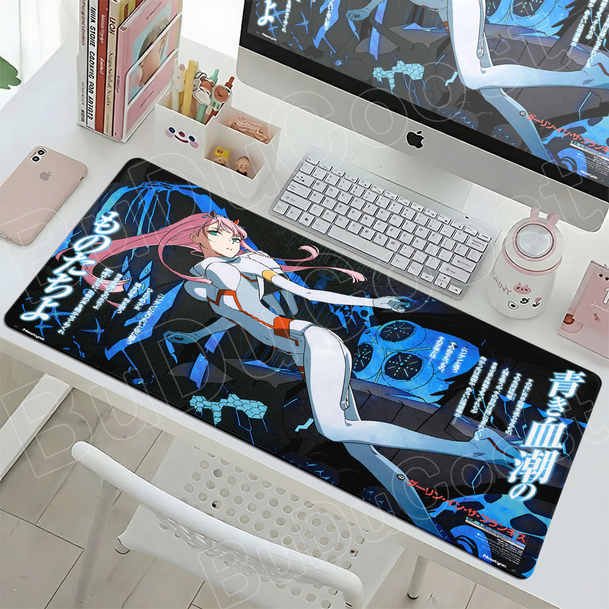 Kawaii Zero Two Pc Gamer Mouse - Desk Setup Two Laptops บทวิจารณ์และราคา