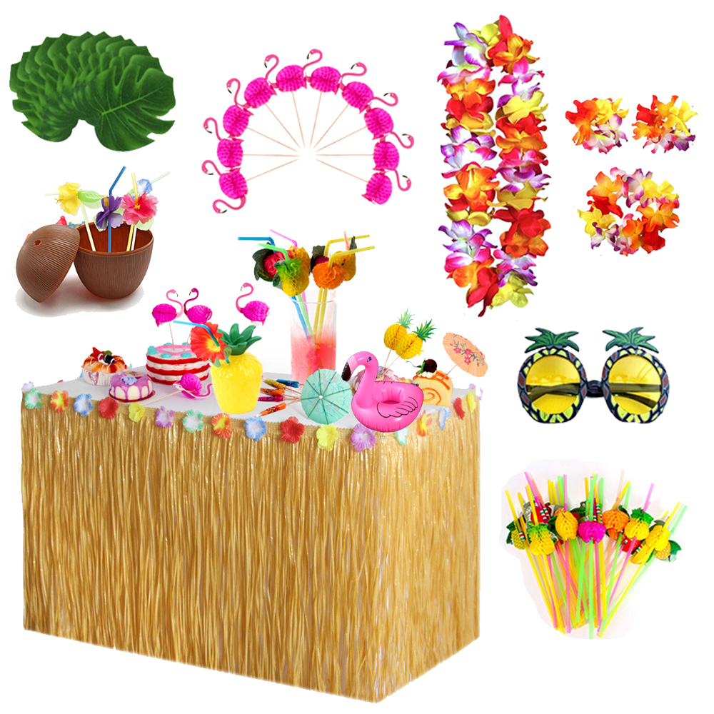 Straw Color Luau Grass Table S - Desk Setup Girl บทวิจารณ์และราคา