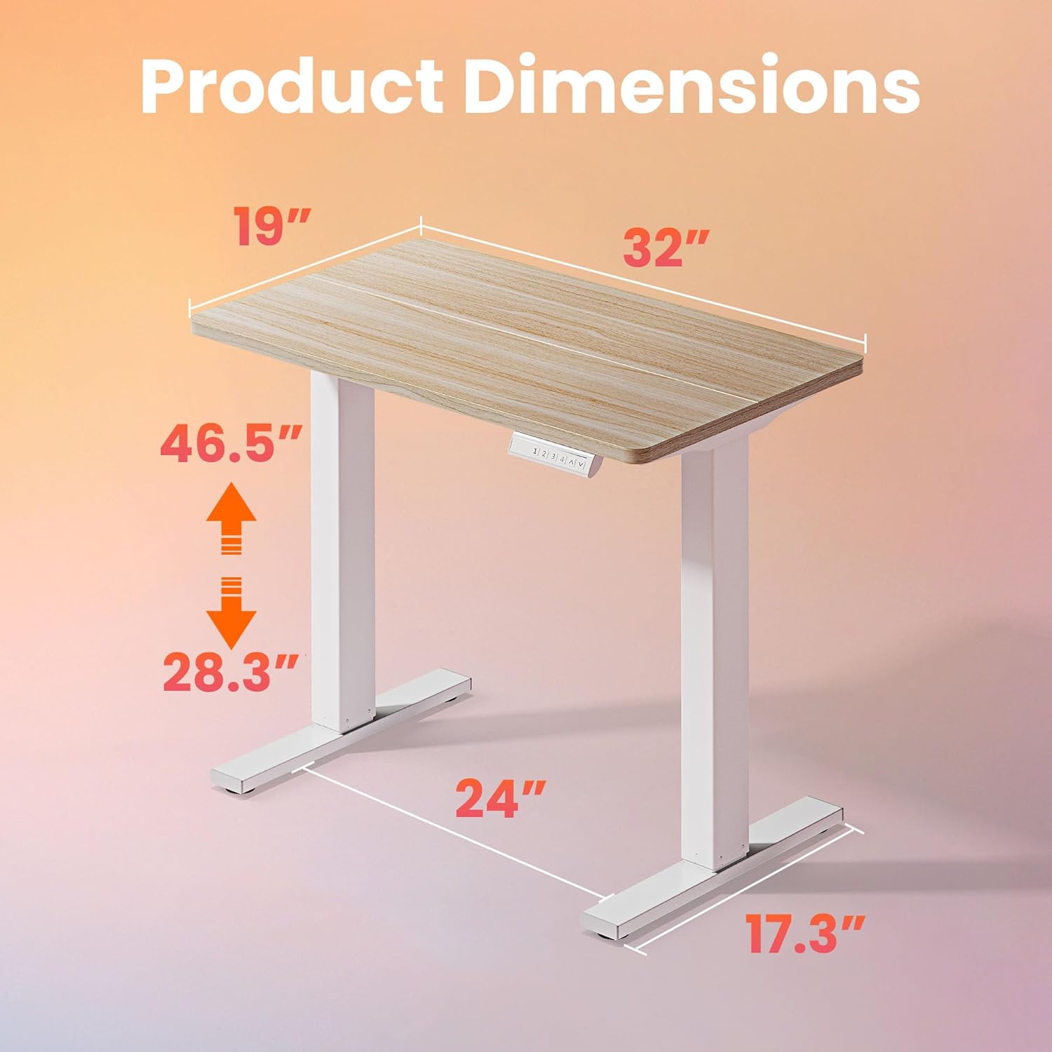 32' Small Electric Standing De - Work Desk Home Setup บทวิจารณ์และราคา