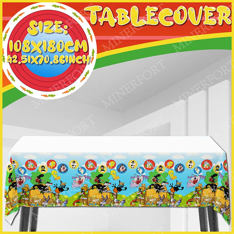 Looney Tunes Tablecloth Rectan - Desk Setup Girl บทวิจารณ์และราคา