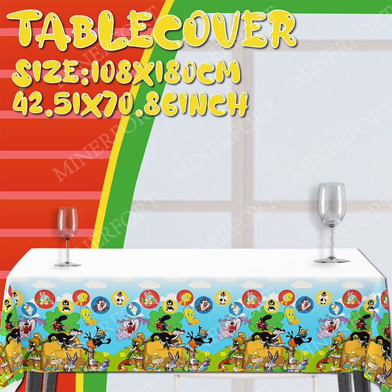 Looney Tunes Tablecloth Rectan - Desk Setup Girl บทวิจารณ์และราคา