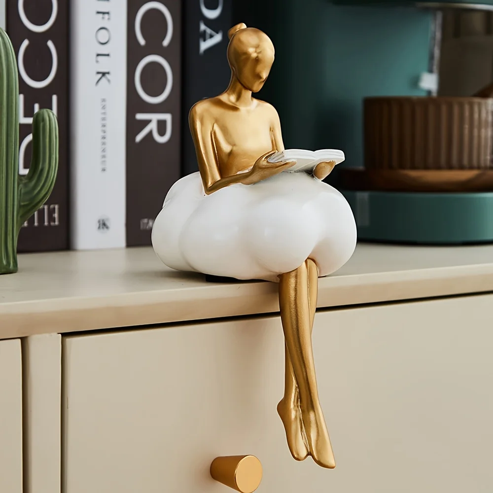 Cloud Girl Sculpture Abstract  - Desk Setup Girl บทวิจารณ์และราคา