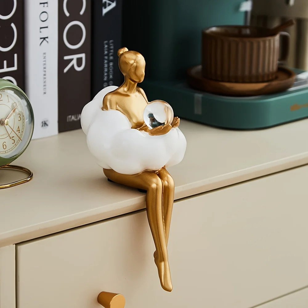 Cloud Girl Sculpture Abstract  - Desk Setup Girl บทวิจารณ์และราคา