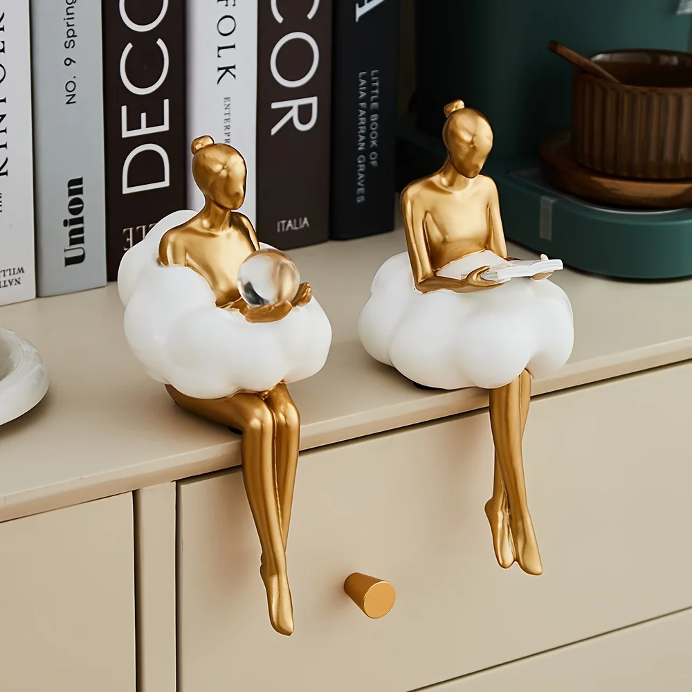 Cloud Girl Sculpture Abstract  - Desk Setup Girl บทวิจารณ์และราคา
