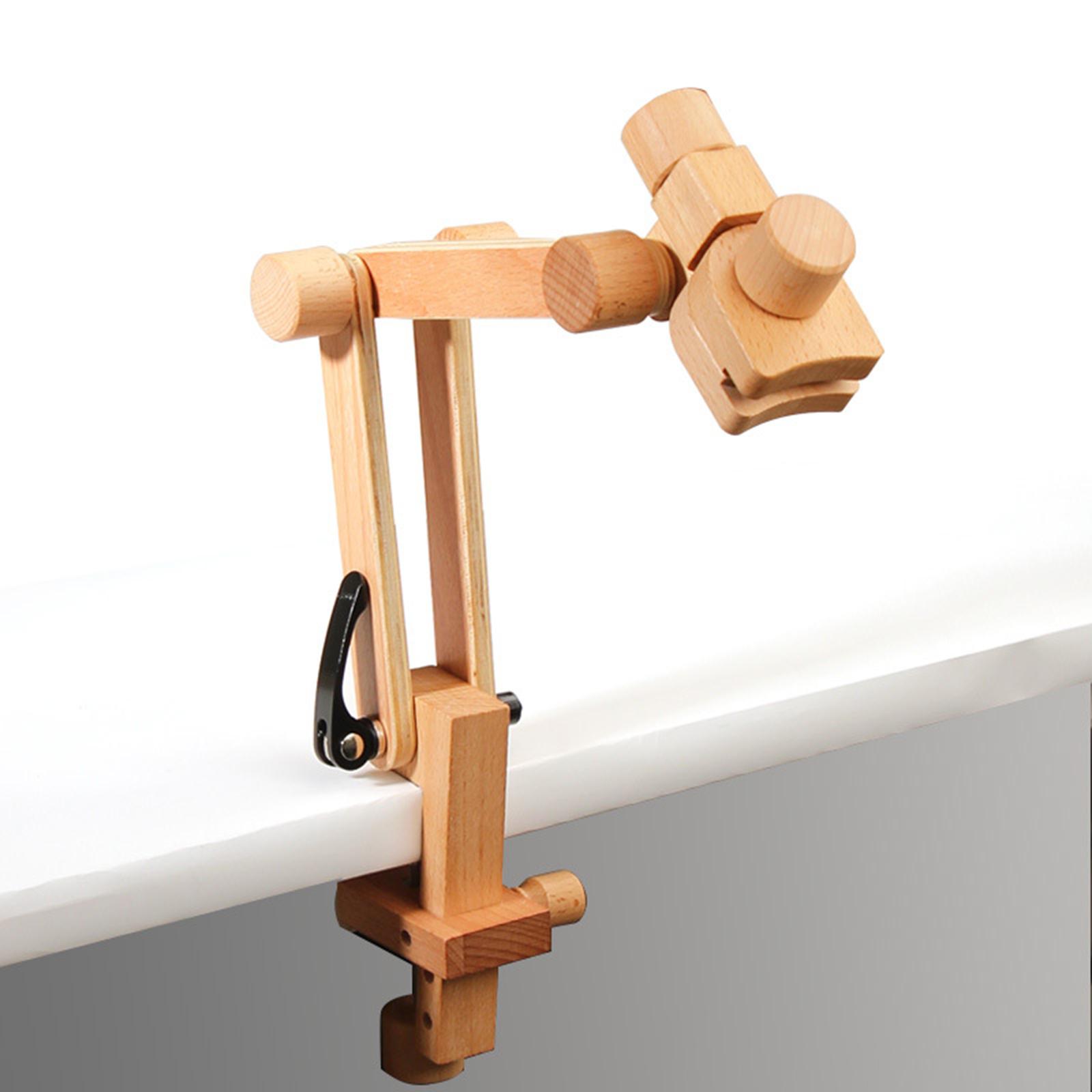 Rotatable Embroidery Hoop Hold - Desk Setup Wood บทวิจารณ์และราคา