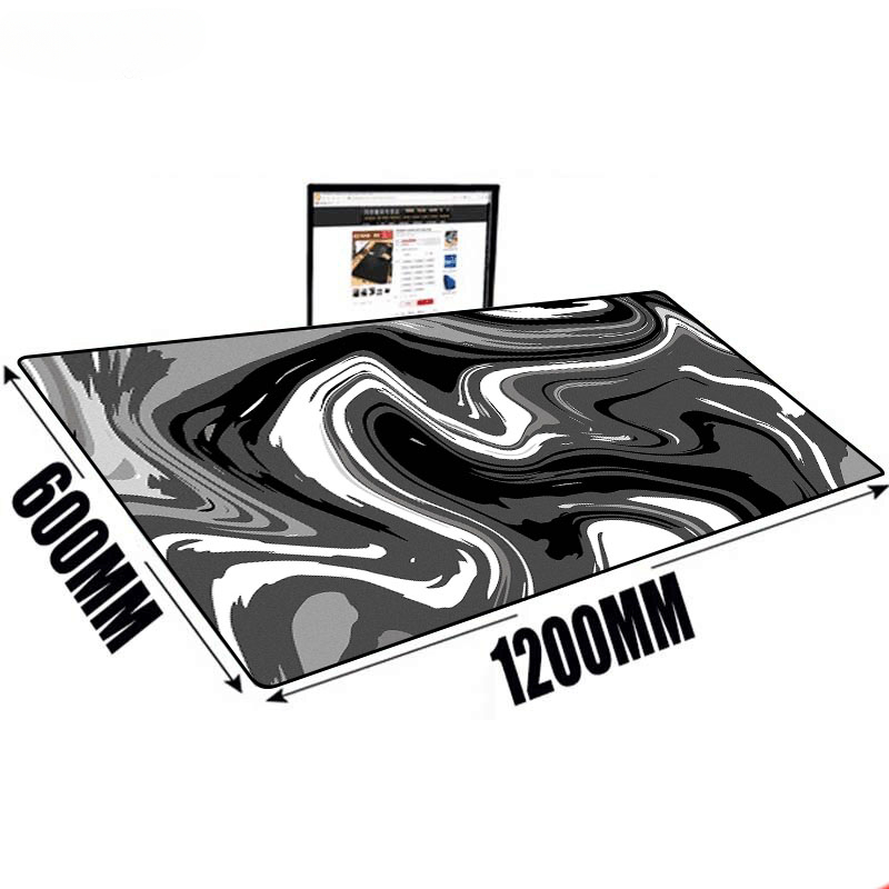 Large Mat Mouse Pad Fluid Art  - Desk Setup Pc And Laptop บทวิจารณ์และราคา