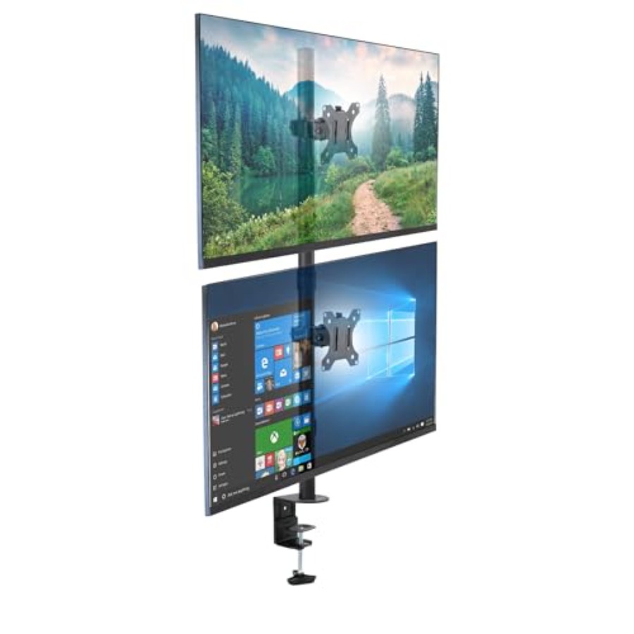 Vertical Dual Monitor Mount fo - Desk Setup Vertical Monitor บทวิจารณ์และราคา