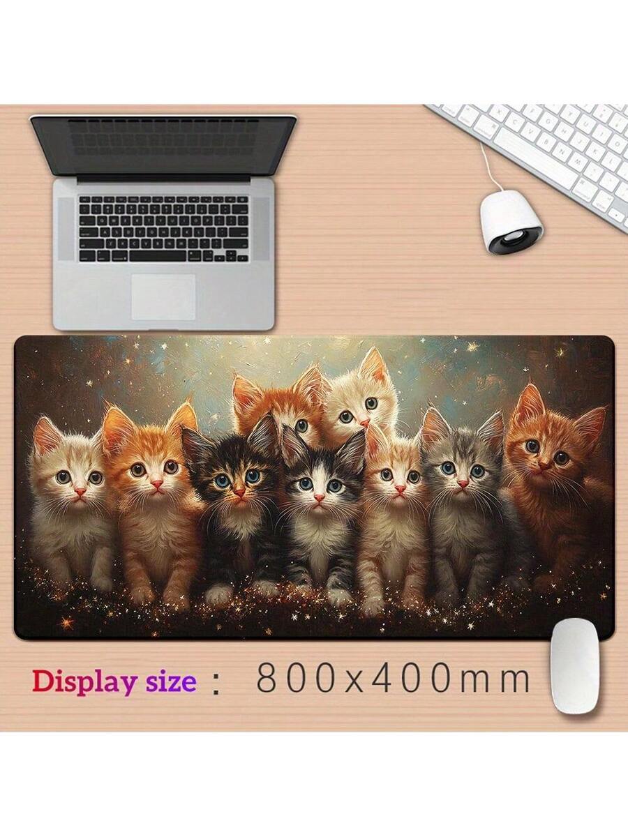 Cute Kitten Gaming Mouse Pad D - Desk Setup Pc And Laptop บทวิจารณ์และราคา