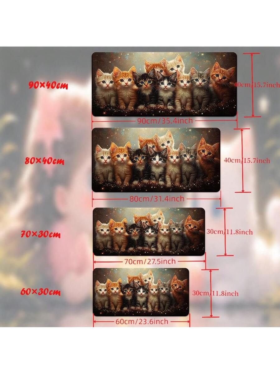 Cute Kitten Gaming Mouse Pad D - Desk Setup Pc And Laptop บทวิจารณ์และราคา