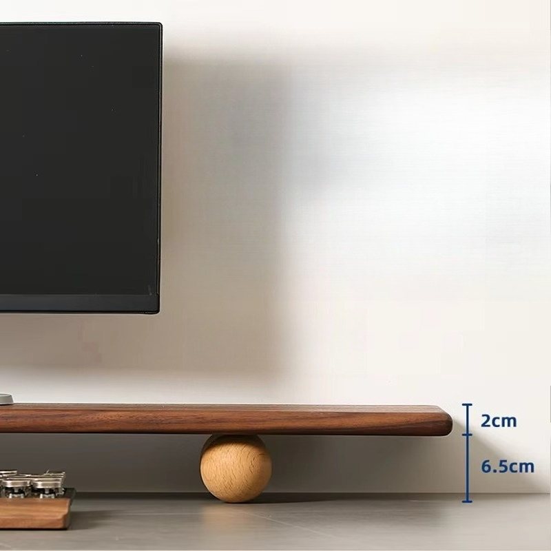 Solid Wood Monitor Riser Lapto - Desk Setup With Laptop And Monitor บทวิจารณ์และราคา