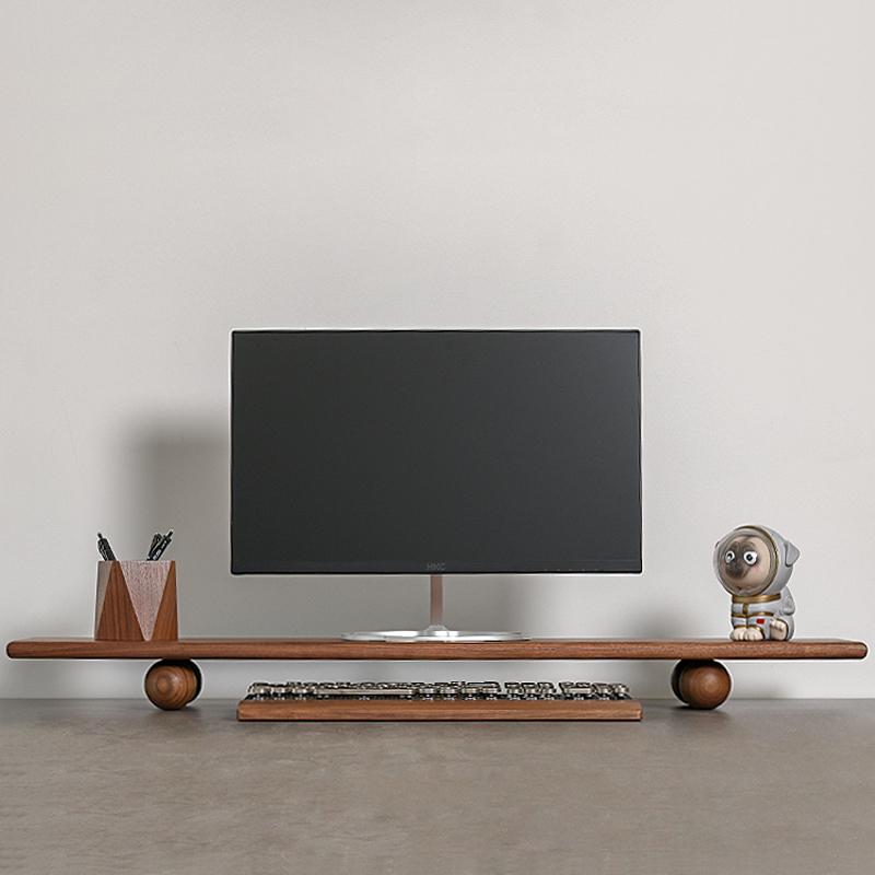Solid Wood Monitor Riser Lapto - Desk Setup With Laptop And Monitor บทวิจารณ์และราคา