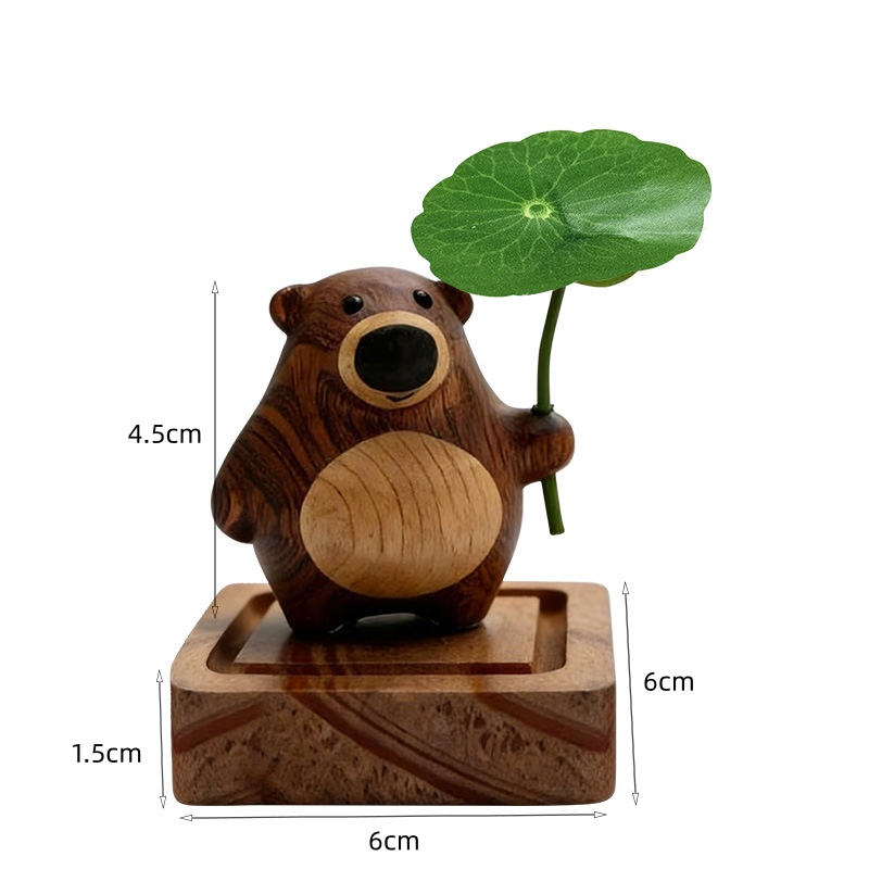 Cute Bear Aroma Diffuser Wood  - Desk Setup Essentials บทวิจารณ์และราคา