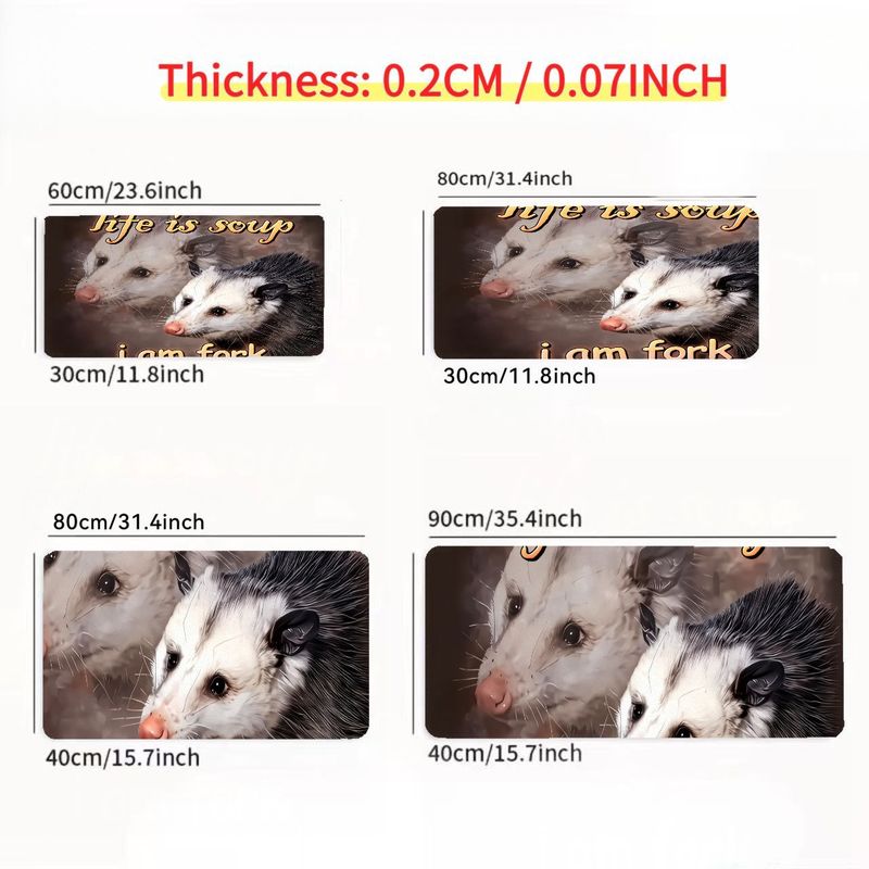 Whimsical Large Mouse Pad Flyi - Desk Setup Essentials บทวิจารณ์และราคา