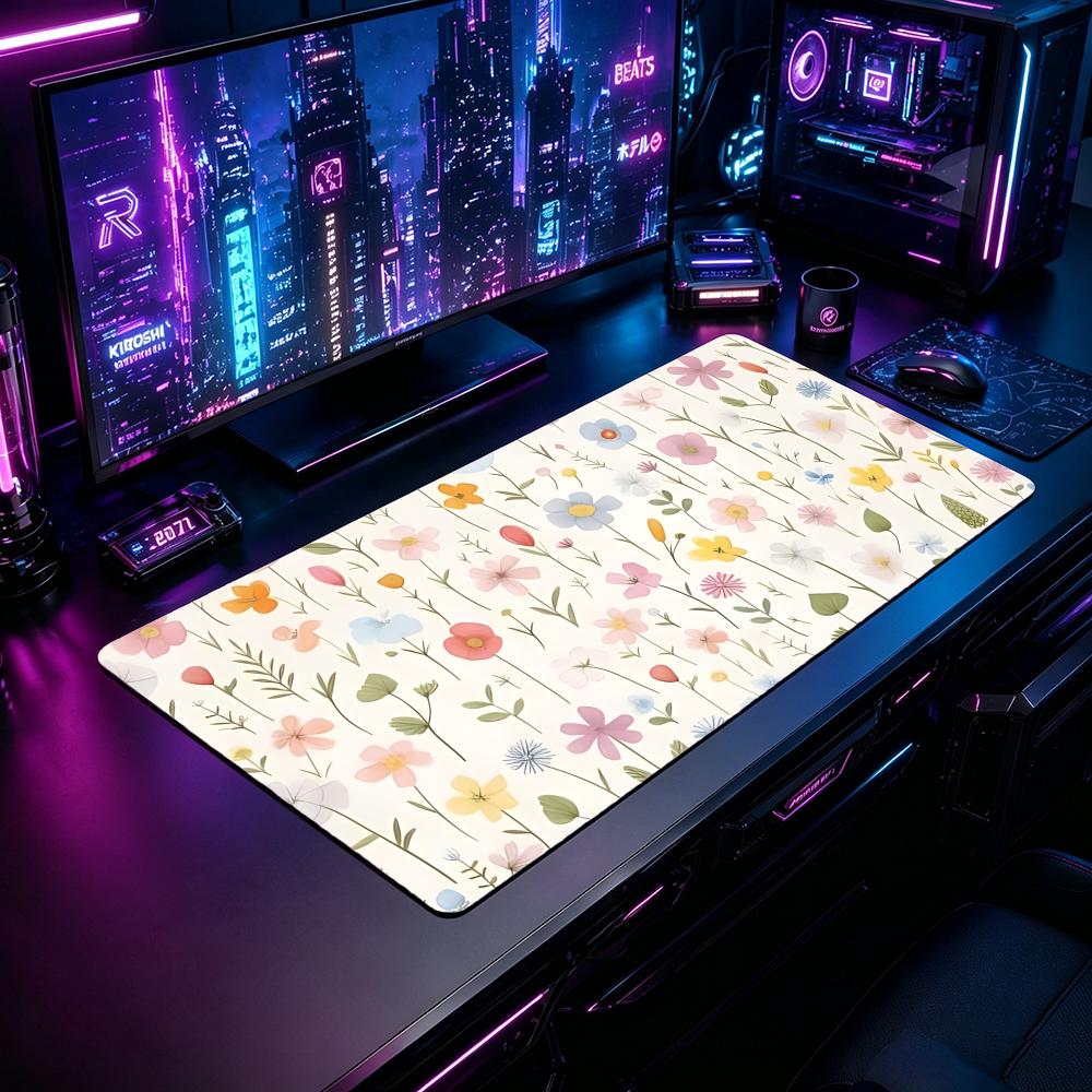 Gaming Mouse Pad Floral GGentl - Desk Setup Pc And Laptop บทวิจารณ์และราคา