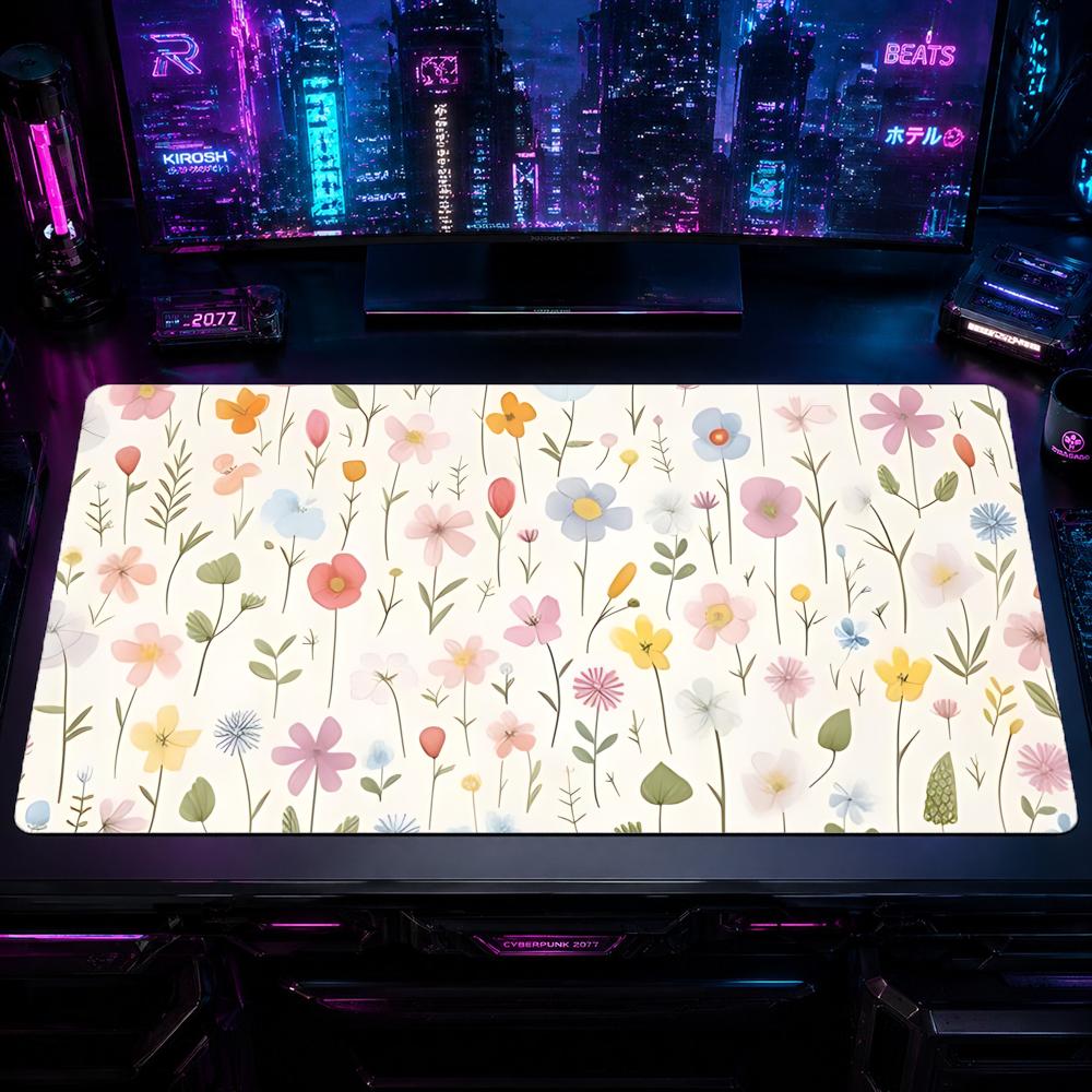 Gaming Mouse Pad Floral GGentl - Desk Setup Pc And Laptop บทวิจารณ์และราคา