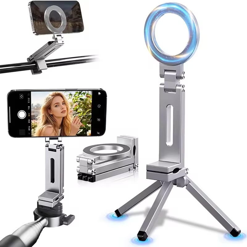 Magnetic Selfie Phone Holder T - Desk Setup Essentials บทวิจารณ์และราคา