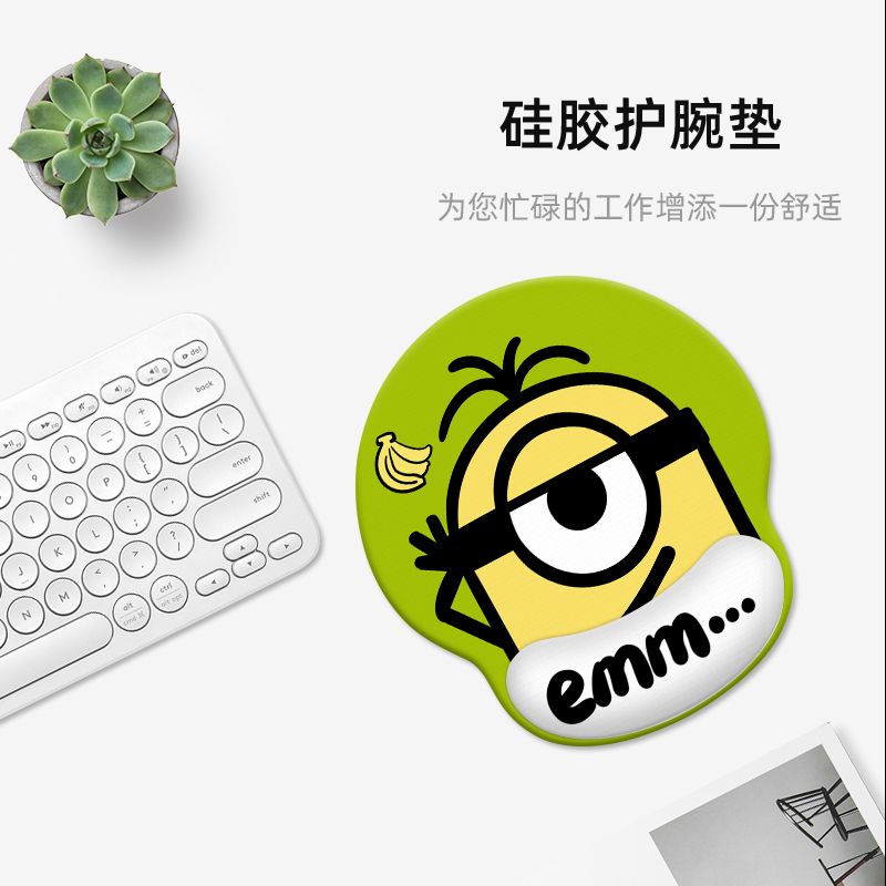 Minions cartoon cute wristband - Rubber Mat Desk บทวิจารณ์และราคา