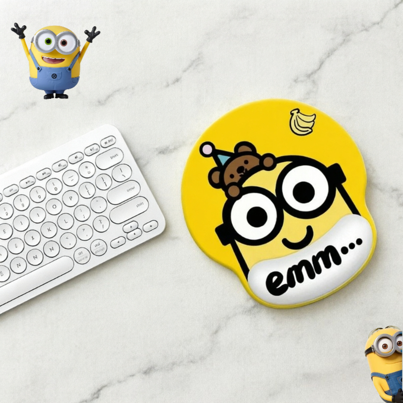 Minions cartoon cute wristband - Rubber Mat Desk บทวิจารณ์และราคา