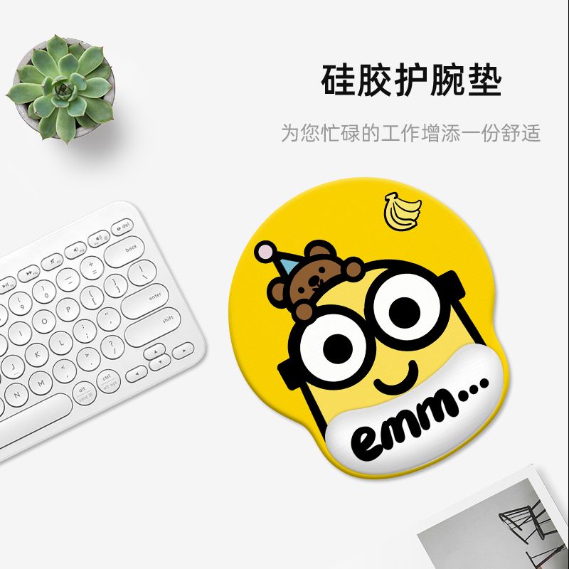Minions cartoon cute wristband - Rubber Mat Desk บทวิจารณ์และราคา