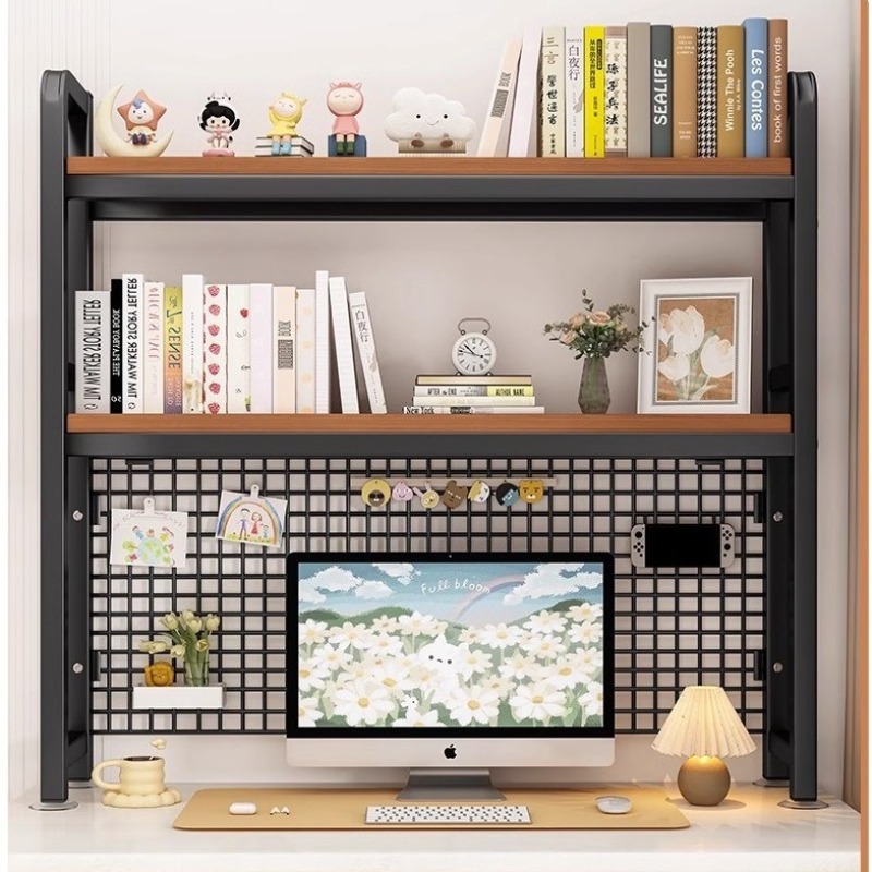 Grid Shelf Desktop Shelf Desk  - Desk Setup Productivity บทวิจารณ์และราคา