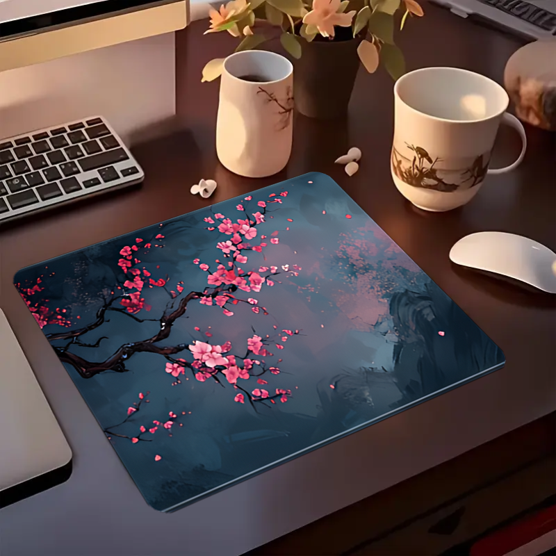 Night Cherry Blossom gaming mo - Rubber Mat Desk บทวิจารณ์และราคา