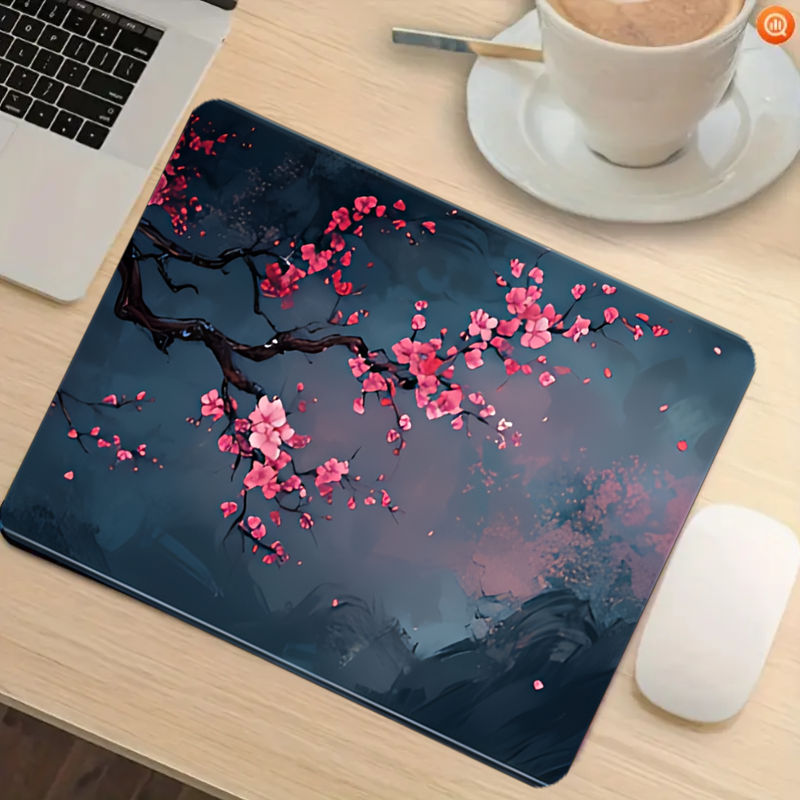 Night Cherry Blossom gaming mo - Rubber Mat Desk บทวิจารณ์และราคา