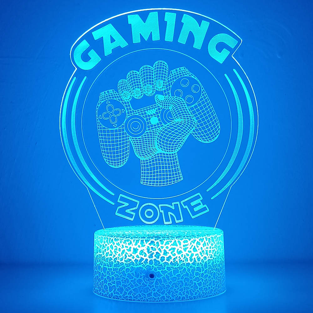 3D Night Light Lamp Gaming Roo - Desk Setup Gifts บทวิจารณ์และราคา