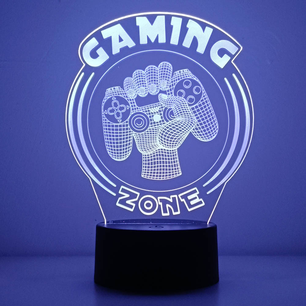 3D Night Light Lamp Gaming Roo - Desk Setup Gifts บทวิจารณ์และราคา