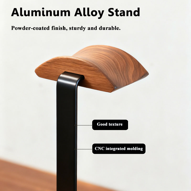 Solid Wood Headphones Stand Bl - Desk Setup Wood บทวิจารณ์และราคา
