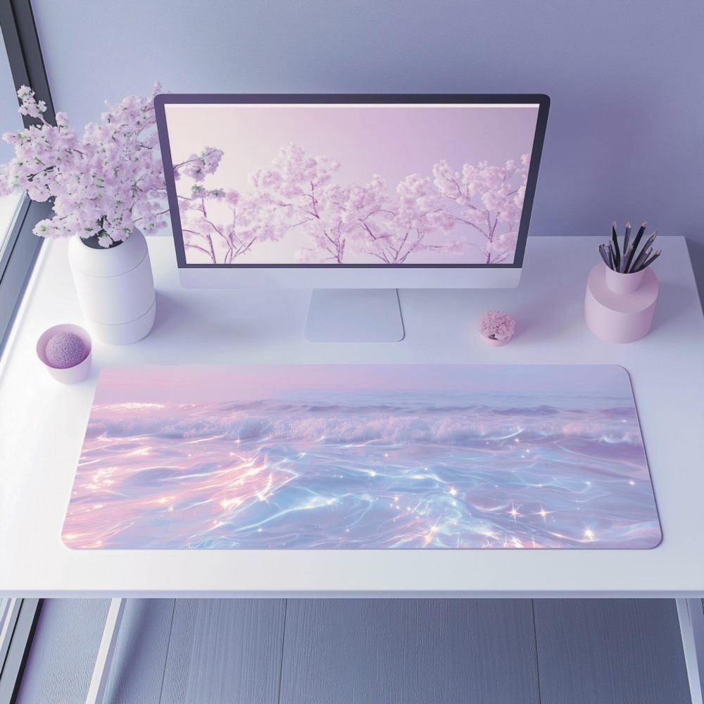 Aesthetic Pastel Desk Mat for  - Desk Setup Gifts บทวิจารณ์และราคา