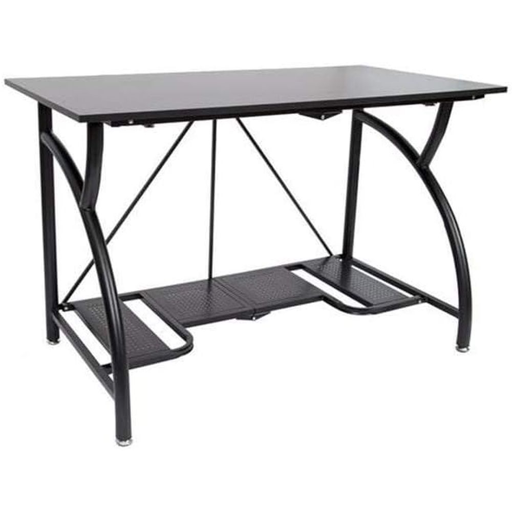 Space-Saving Collapsible Compu - Desk Setup With Laptop And Monitor บทวิจารณ์และราคา