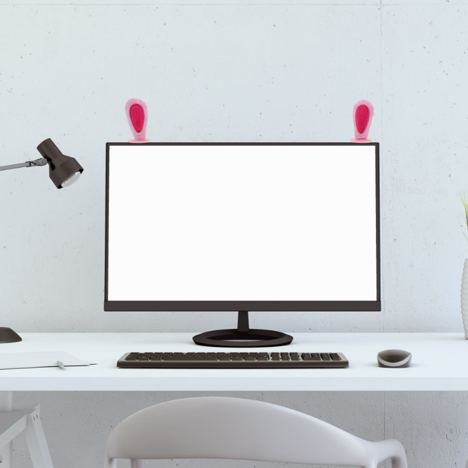 2Pairs Monitor Ears Decoration - Desk Setup With Laptop And Monitor บทวิจารณ์และราคา