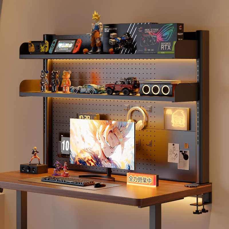Clamp on Desk Shelf with Pegbo - Desk Setup Productivity บทวิจารณ์และราคา