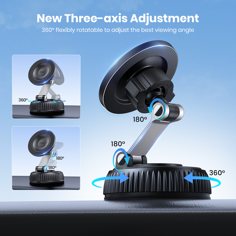 TOPK Magnetic Car Phone Mount  - Desk Setup Stand บทวิจารณ์และราคา
