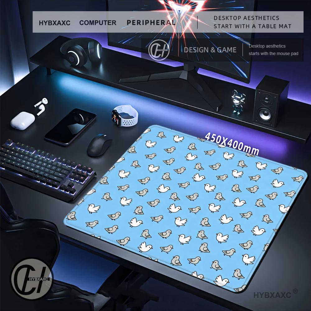 HYBXAXC Cute Blue Bird Pattern - Work Desk Home Setup บทวิจารณ์และราคา