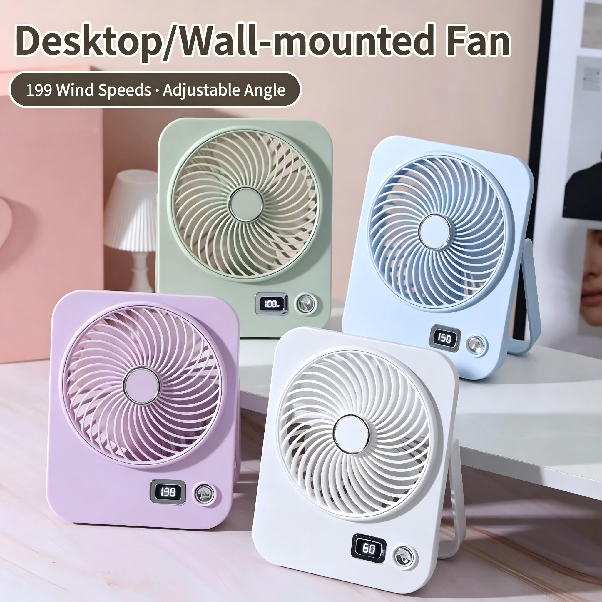 Small Desk Fan Personal Fans L - Desk Setup Essentials บทวิจารณ์และราคา