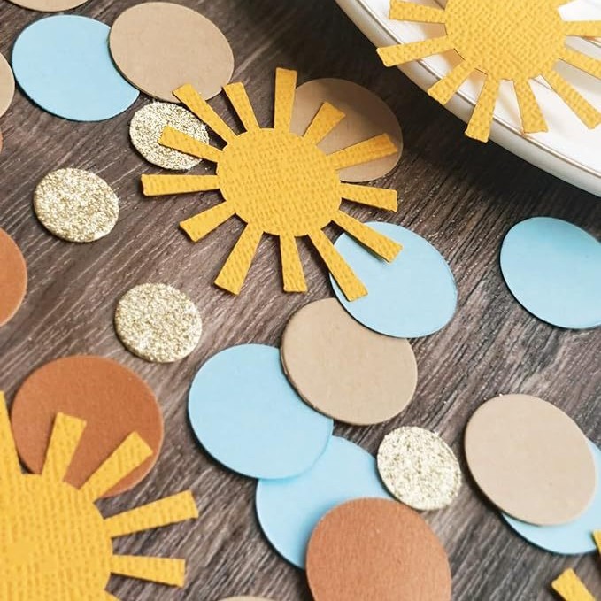 100pcs Sun confetti Boy girl b - Desk Setup Girl บทวิจารณ์และราคา