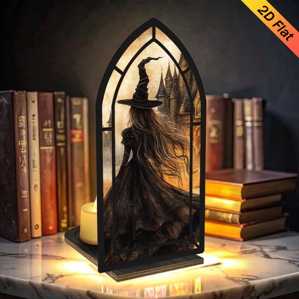 Book corner decorations, witch - Desk Setup Wood บทวิจารณ์และราคา